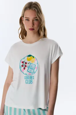 Hailey T-Shirt Pajama Top PN1MGUHS26IY