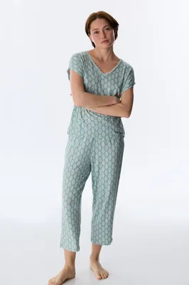 Alia Green Capri Pajama Set PN7FA7F026IY