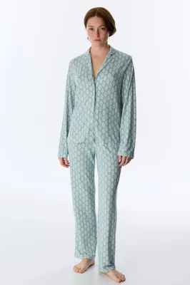 Alia Green Shirt & Pants Pajama Set PNBCASE226IY