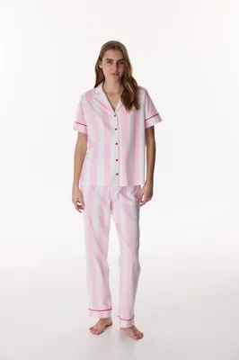 Happy Mood Short Sleeve Shirt Trousers Set PNOCV9NF26IY
