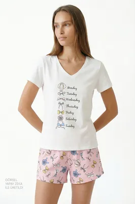 Bow Of The Day Short Sleeve Short Set PNYI1ZFP26IY